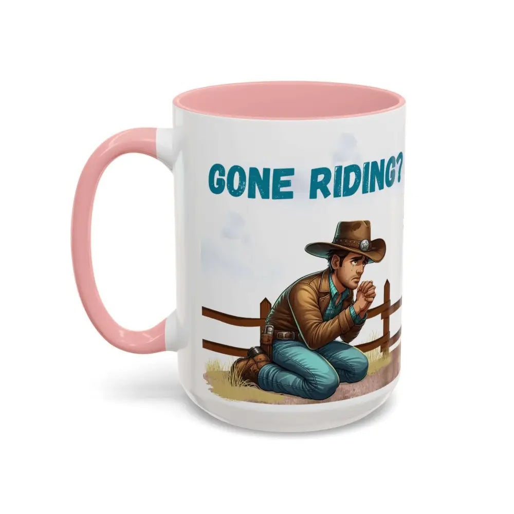 Cowboy Coffee Mug Snubby Sassy Mare and Begging Cowboy Mug