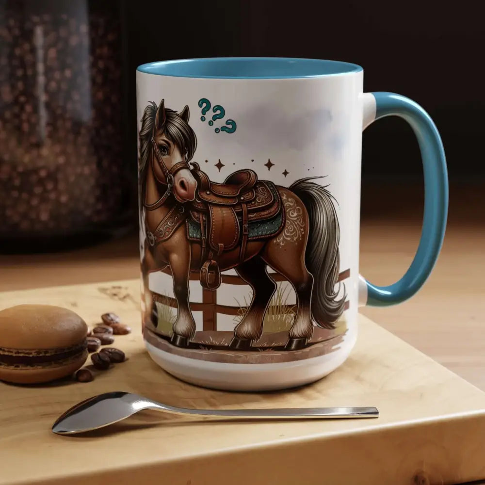 Cowboy Coffee Mug Snubby Sassy Mare and Begging Cowboy Mug