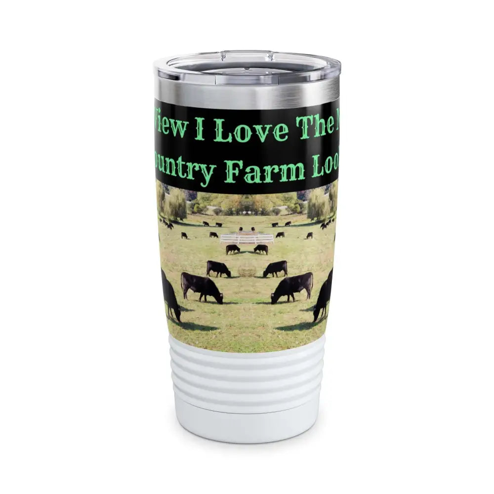 Cowboy Country Coffee Mug Farmer Travel Tumbler Gifts for Men 20oz - White / 20oz - Mug