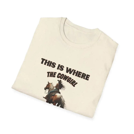 Cowgirl Adventure T-Shirt - Perfect Gift for Horse Lovers Western Apparel Trail Riding Tee - T-Shirt