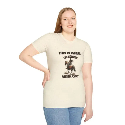Cowgirl Adventure T-Shirt - Perfect Gift for Horse Lovers Western Apparel Trail Riding Tee - T-Shirt