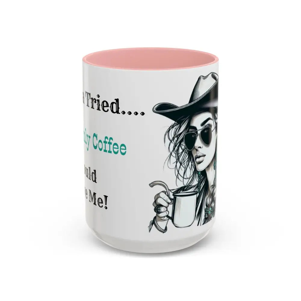 Cowgirl Aesthetic Coffee Mug Cowgirl Loves Coffee Rodeo Country Living Western Enthusiasts 15oz / Pink Mugs