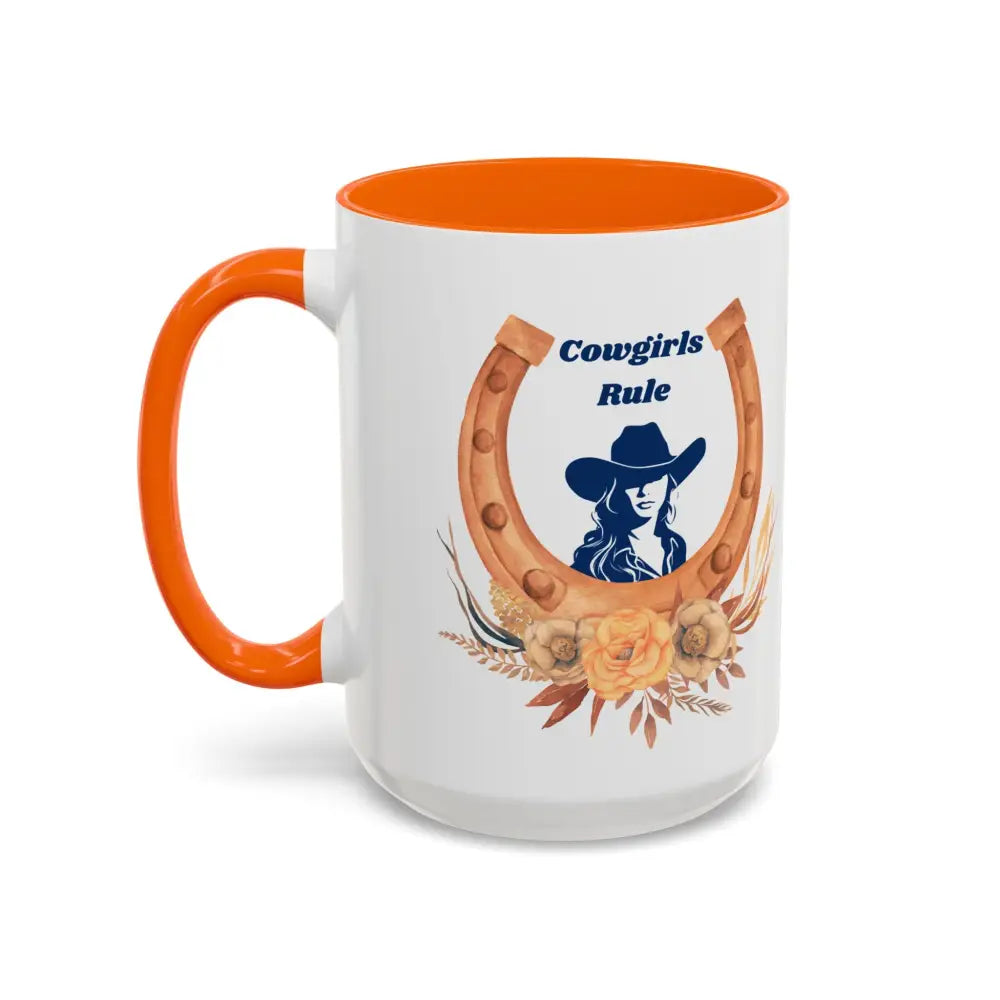 Cowgirls Rule 15oz Coffee MUG Country Mug Cowgirl Mug - Mugs