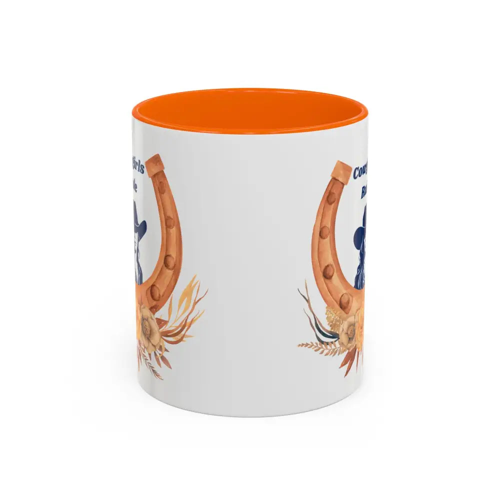 Cowgirls Rule 15oz Coffee MUG Country Mug Cowgirl Mug - Mugs