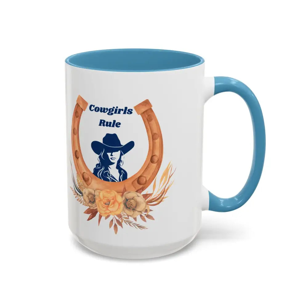 Cowgirls Rule 15oz Coffee MUG Country Mug Cowgirl Mug - Mugs
