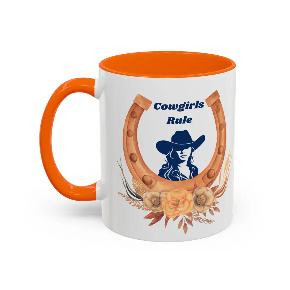 Cowgirls Rule 15oz Coffee MUG Country Mug Cowgirl Mug - Mugs