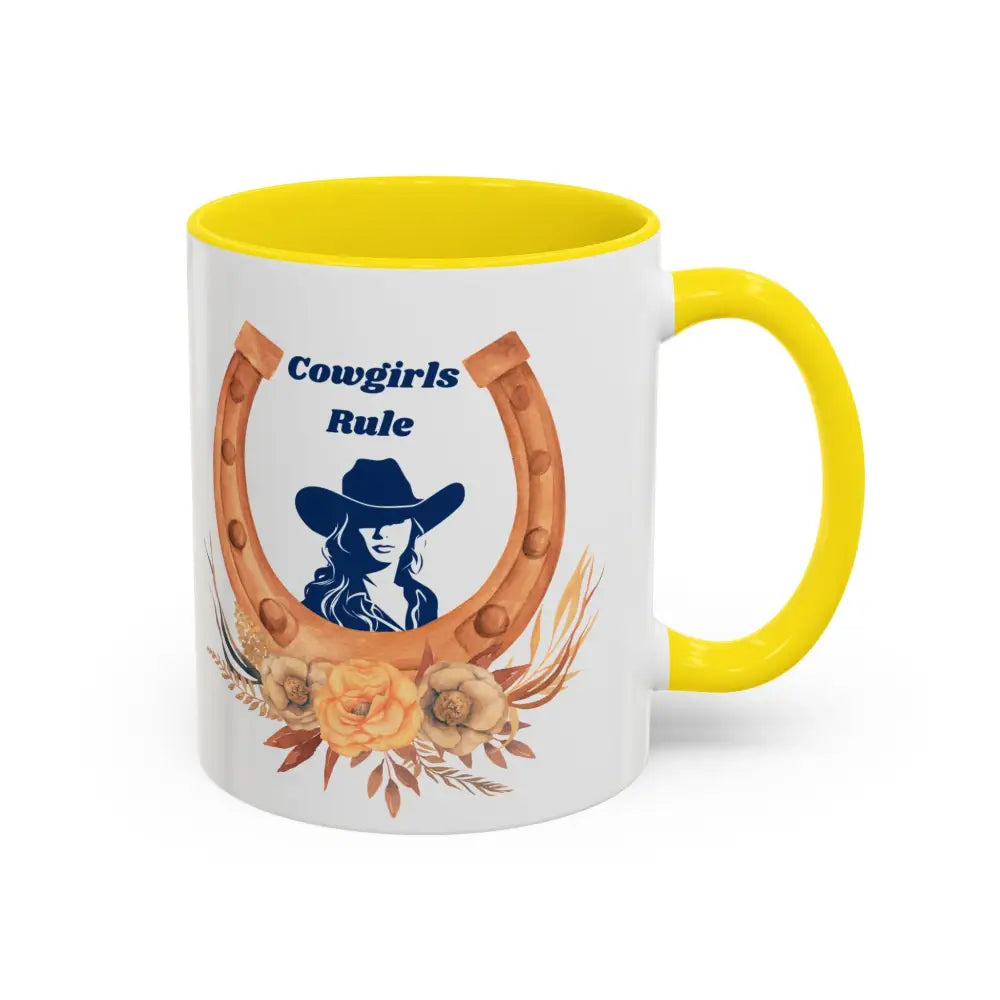 Cowgirls Rule 15oz Coffee MUG Country Mug Cowgirl Mug - Mugs