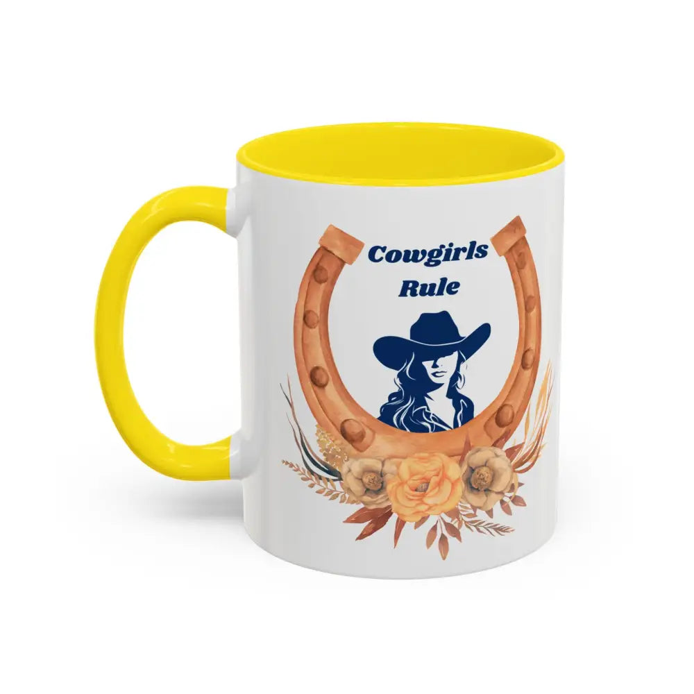 Cowgirls Rule 15oz Coffee MUG Country Mug Cowgirl Mug - Mugs