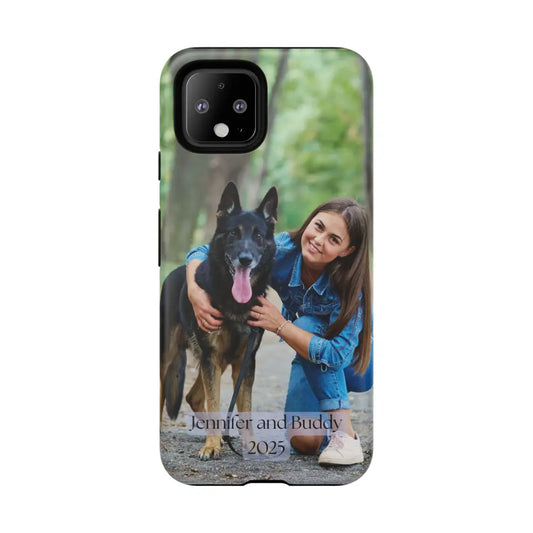 Custom Cell Phone Case for Google Pixel Personalized Tough Cases for Pet Lovers Unique Gifts - Google Pixel 4 / Matte