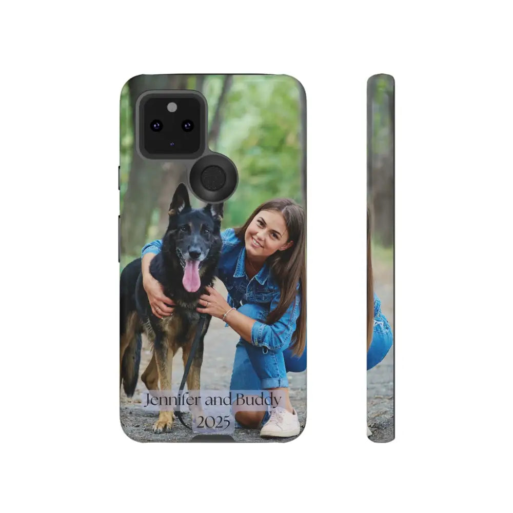 Custom Cell Phone Case for Google Pixel Personalized Tough Cases for Pet Lovers Unique Gifts Google Pixel 5 5G / Glossy