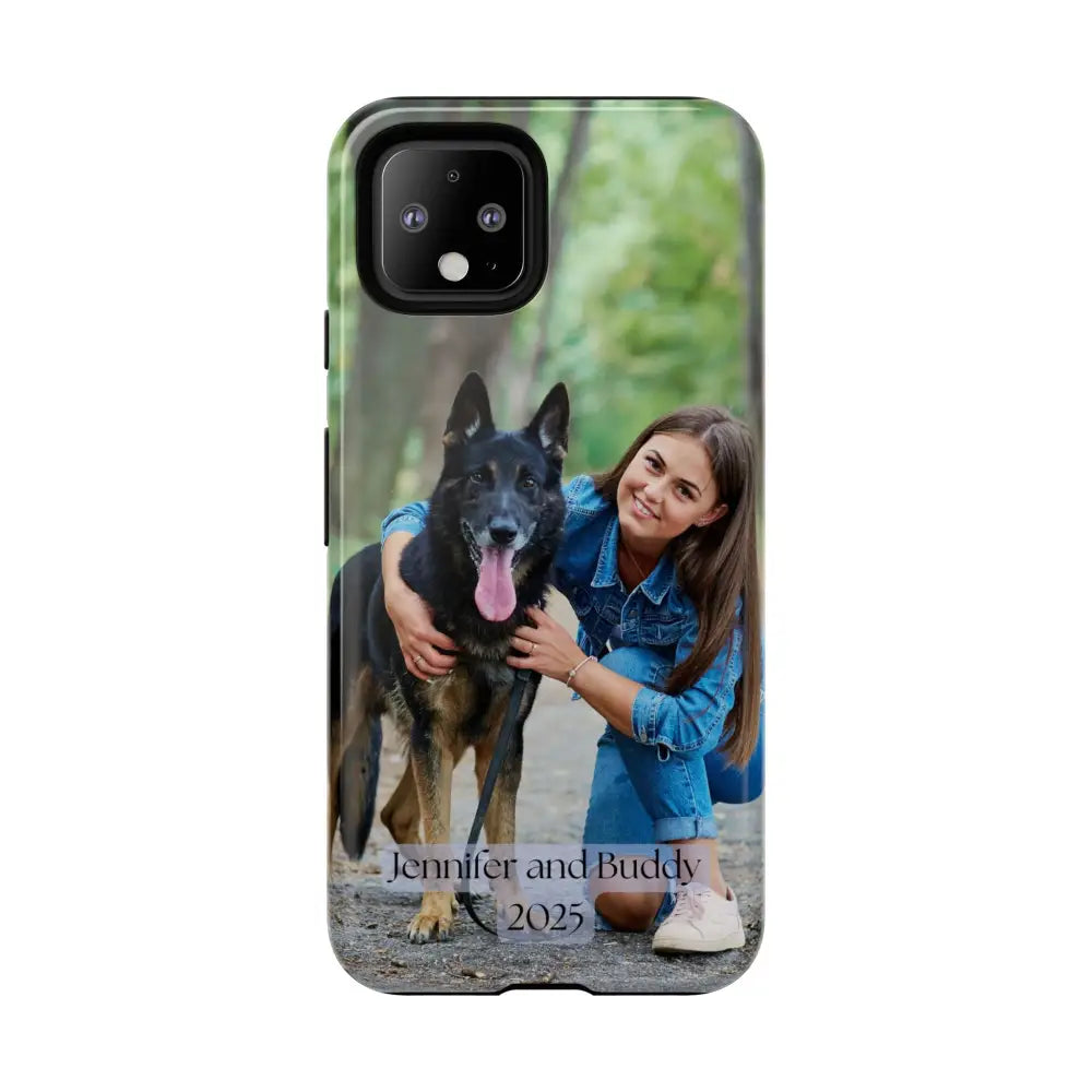 Custom Cell Phone Case for Google Pixel Personalized Tough Cases for Pet Lovers Unique Gifts Google Pixel 4 / Glossy