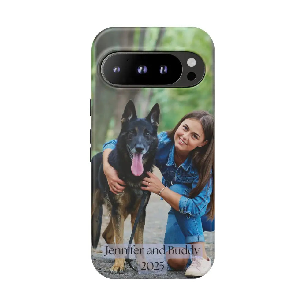 Custom Cell Phone Case for Google Pixel Personalized Tough Cases for Pet Lovers Unique Gifts Google Pixel 9 Pro / Matte