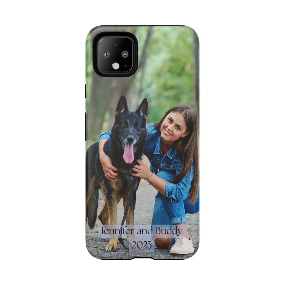 Custom Cell Phone Case for Google Pixel Personalized Tough Cases for Pet Lovers Unique Gifts Google Pixel 4 XL / Matte