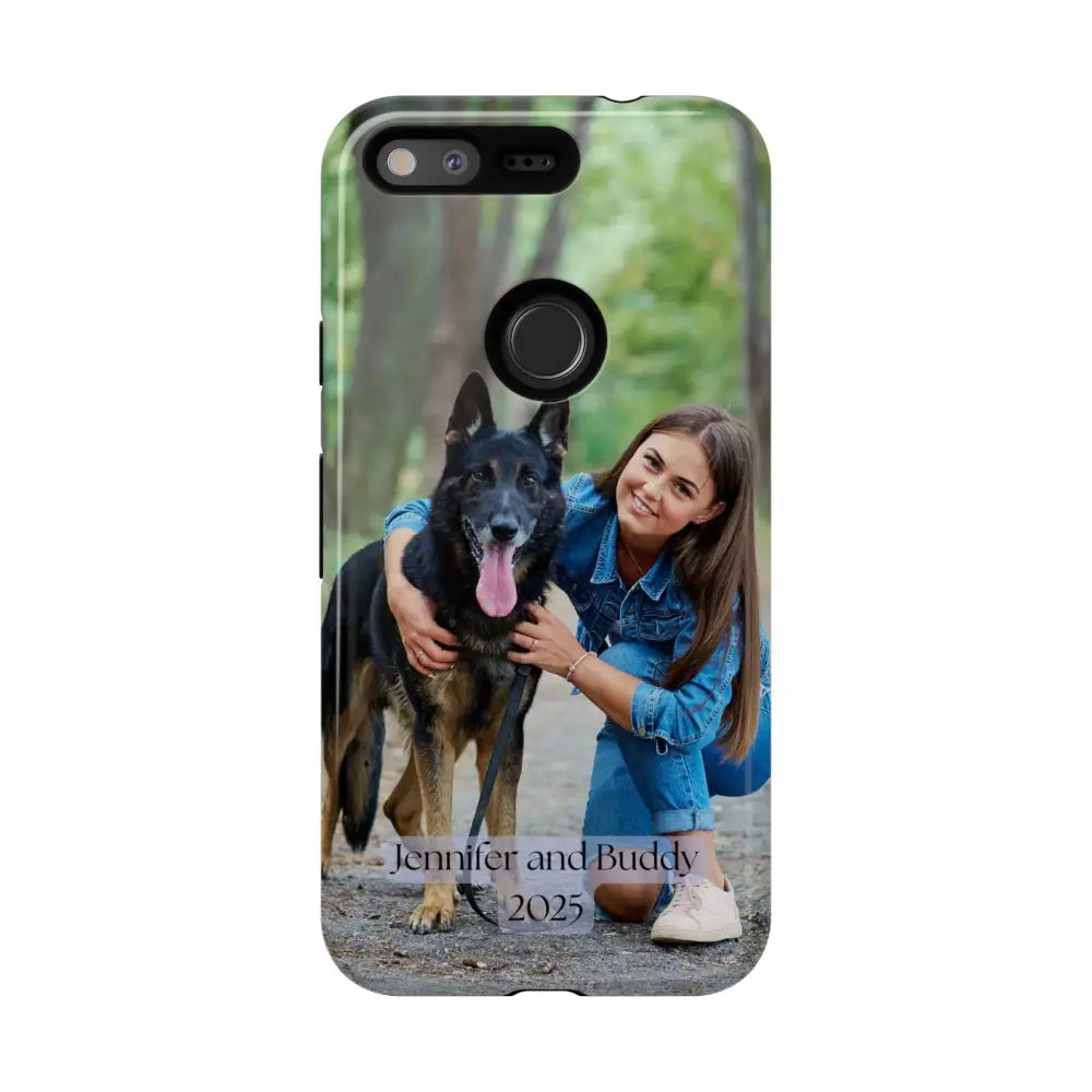 Custom Cell Phone Case for Google Pixel Personalized Tough Cases for Pet Lovers Unique Gifts Google Pixel / Glossy