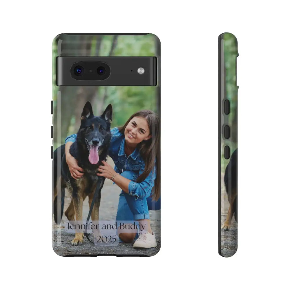 Custom Cell Phone Case for Google Pixel Personalized Tough Cases for Pet Lovers Unique Gifts Google Pixel 7 / Glossy