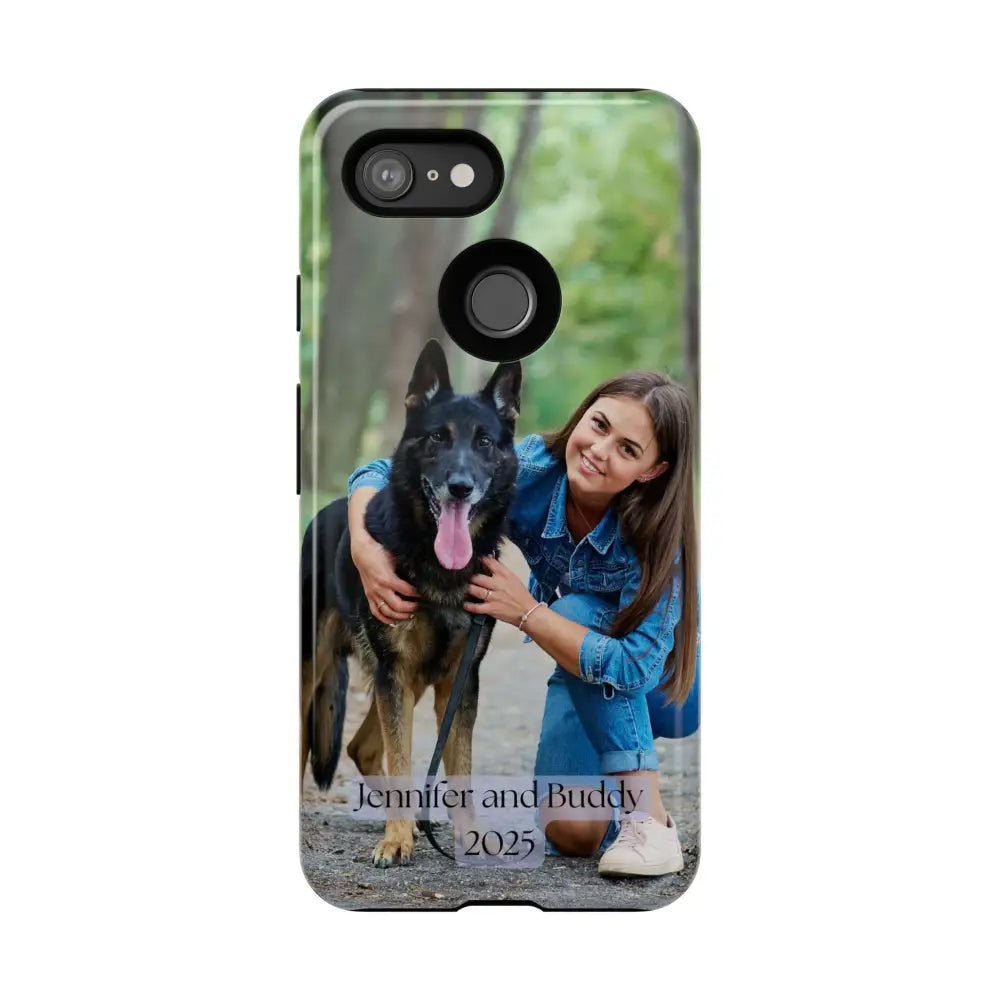 Custom Cell Phone Case for Google Pixel Personalized Tough Cases for Pet Lovers Unique Gifts - Google Pixel 3 / Glossy