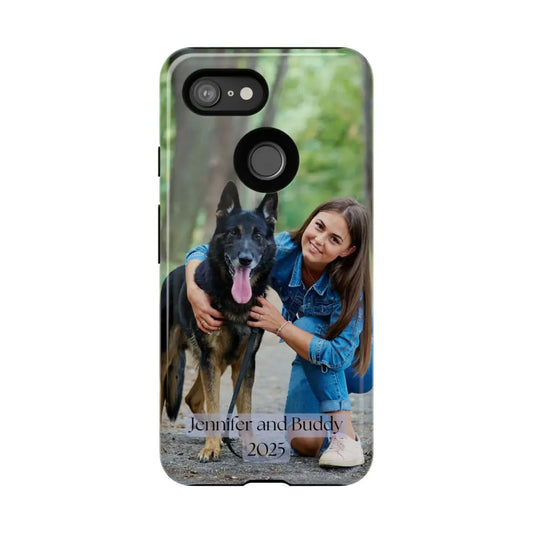 Custom Cell Phone Case for Google Pixel Personalized Tough Cases for Pet Lovers Unique Gifts - Google Pixel 3 / Glossy