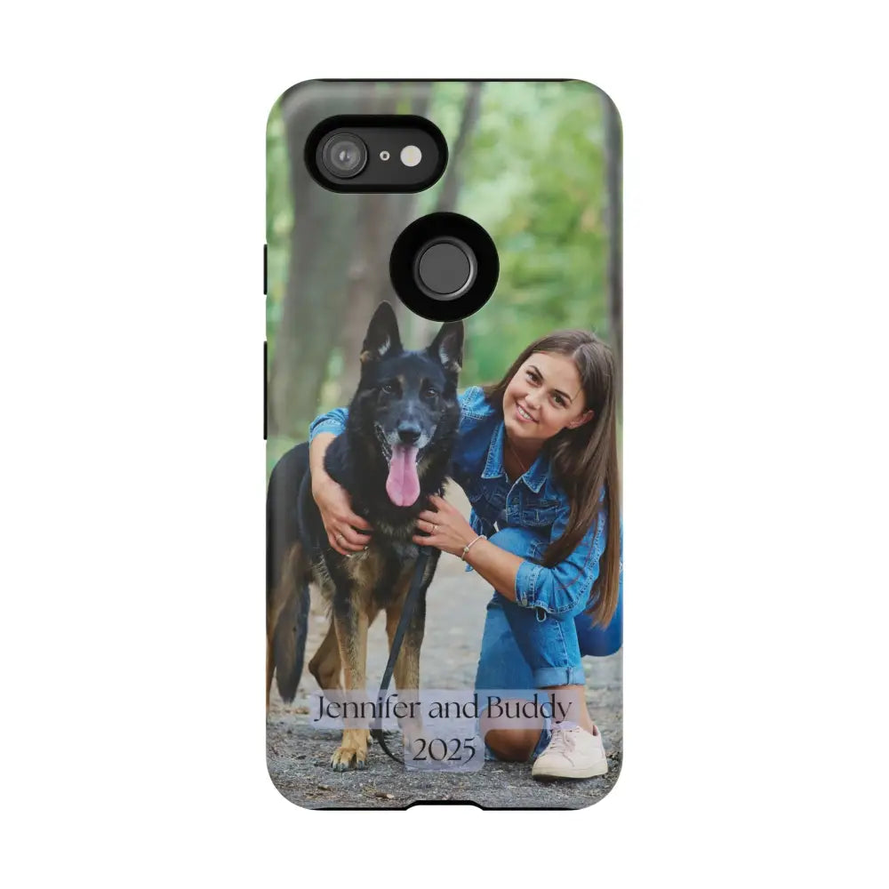 Custom Cell Phone Case for Google Pixel Personalized Tough Cases for Pet Lovers Unique Gifts Google Pixel 3 / Matte