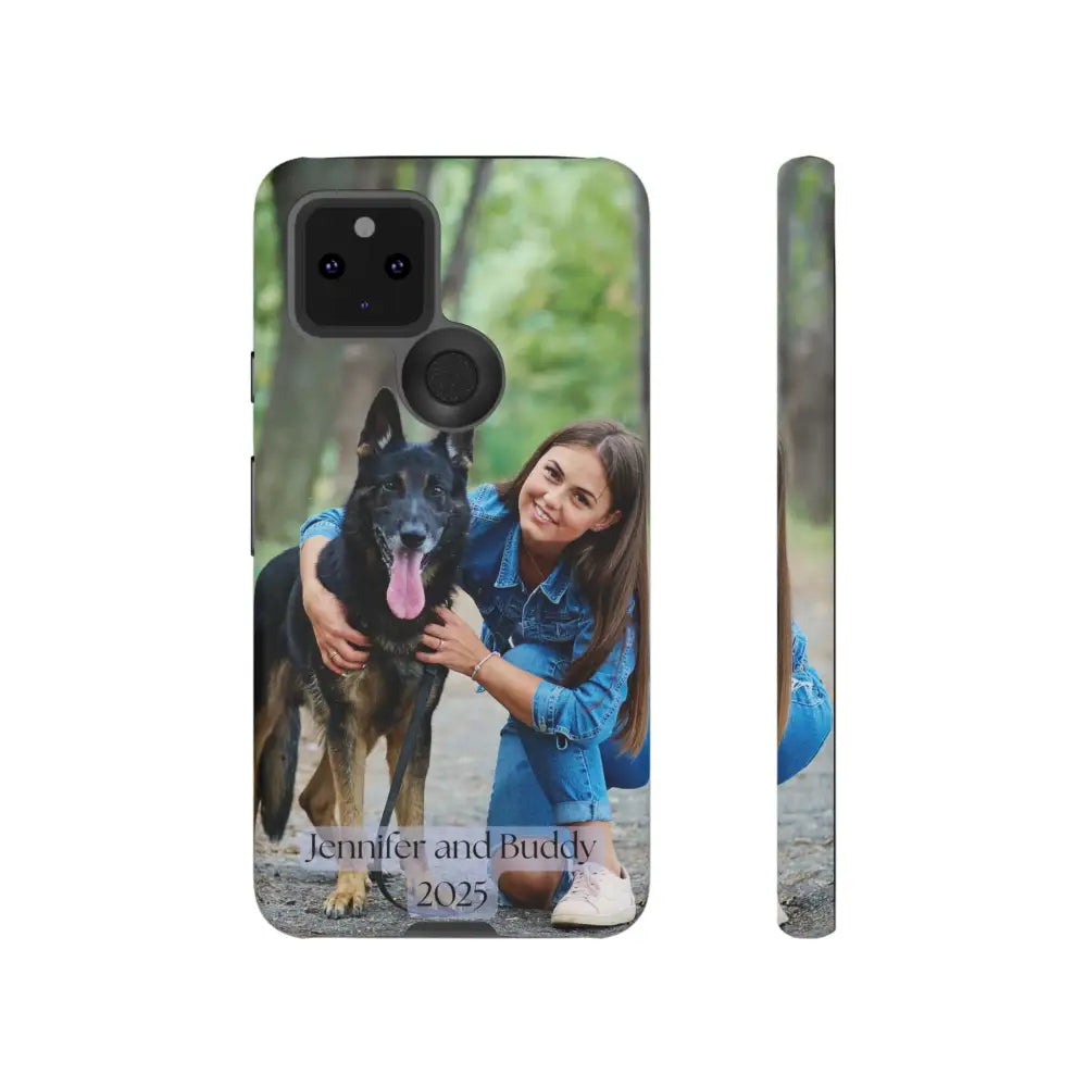 Custom Cell Phone Case for Google Pixel Personalized Tough Cases for Pet Lovers Unique Gifts Google Pixel 5 5G / Matte