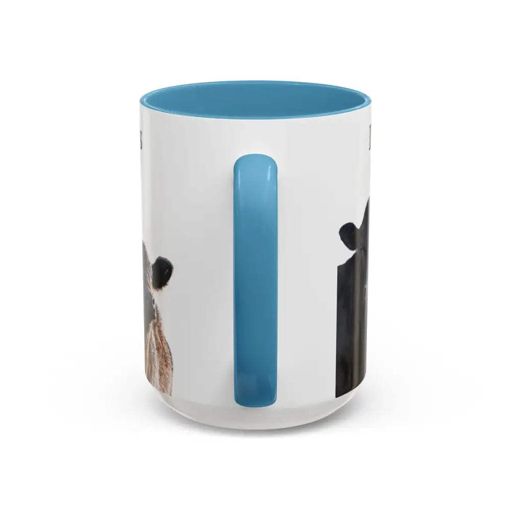 Cute Cow Mug for Farmers Funny Gift for Dad Humor in a Mug Animal Lover Gift 15oz Mug