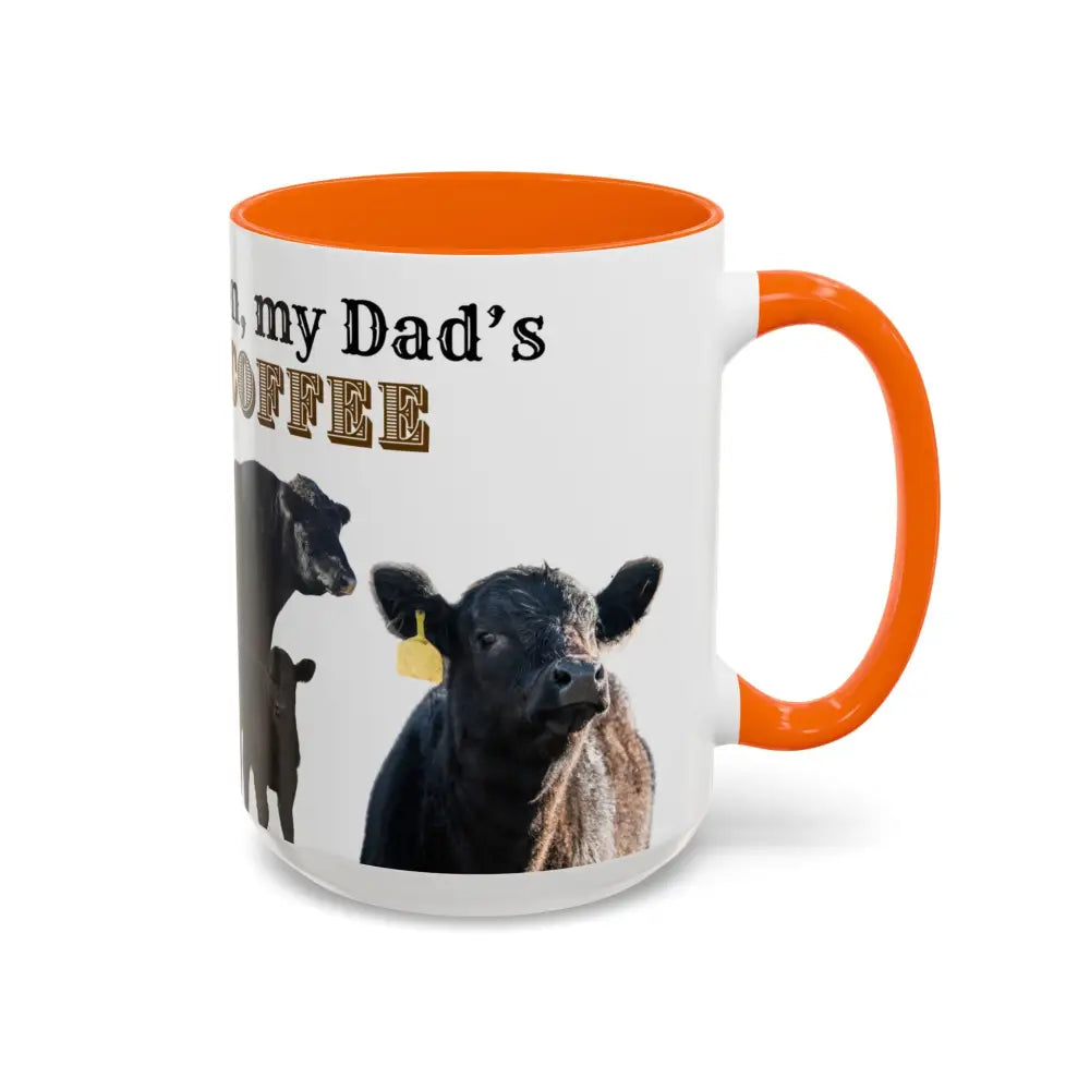 Cute Cow Mug for Farmers Funny Gift for Dad Humor in a Mug Animal Lover Gift 15oz Mug