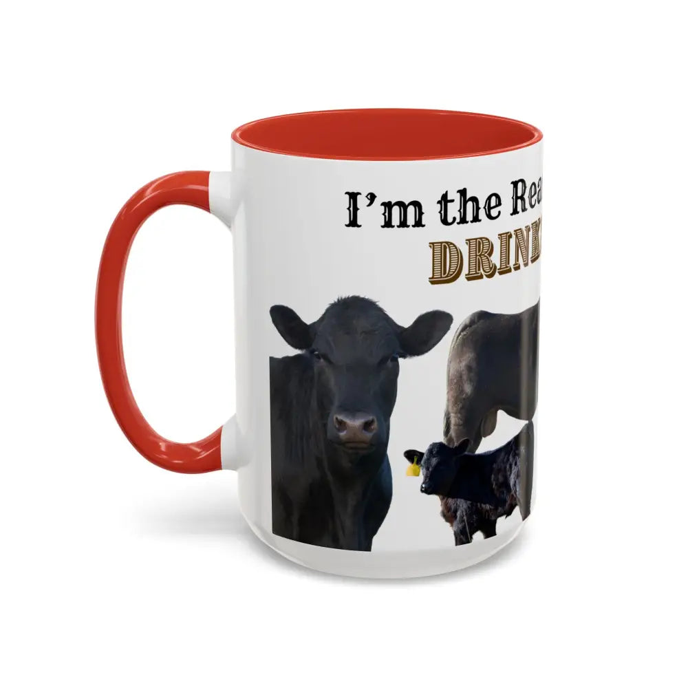 Cute Cow Mug for Farmers Funny Gift for Dad Humor in a Mug Animal Lover Gift 15oz Mug