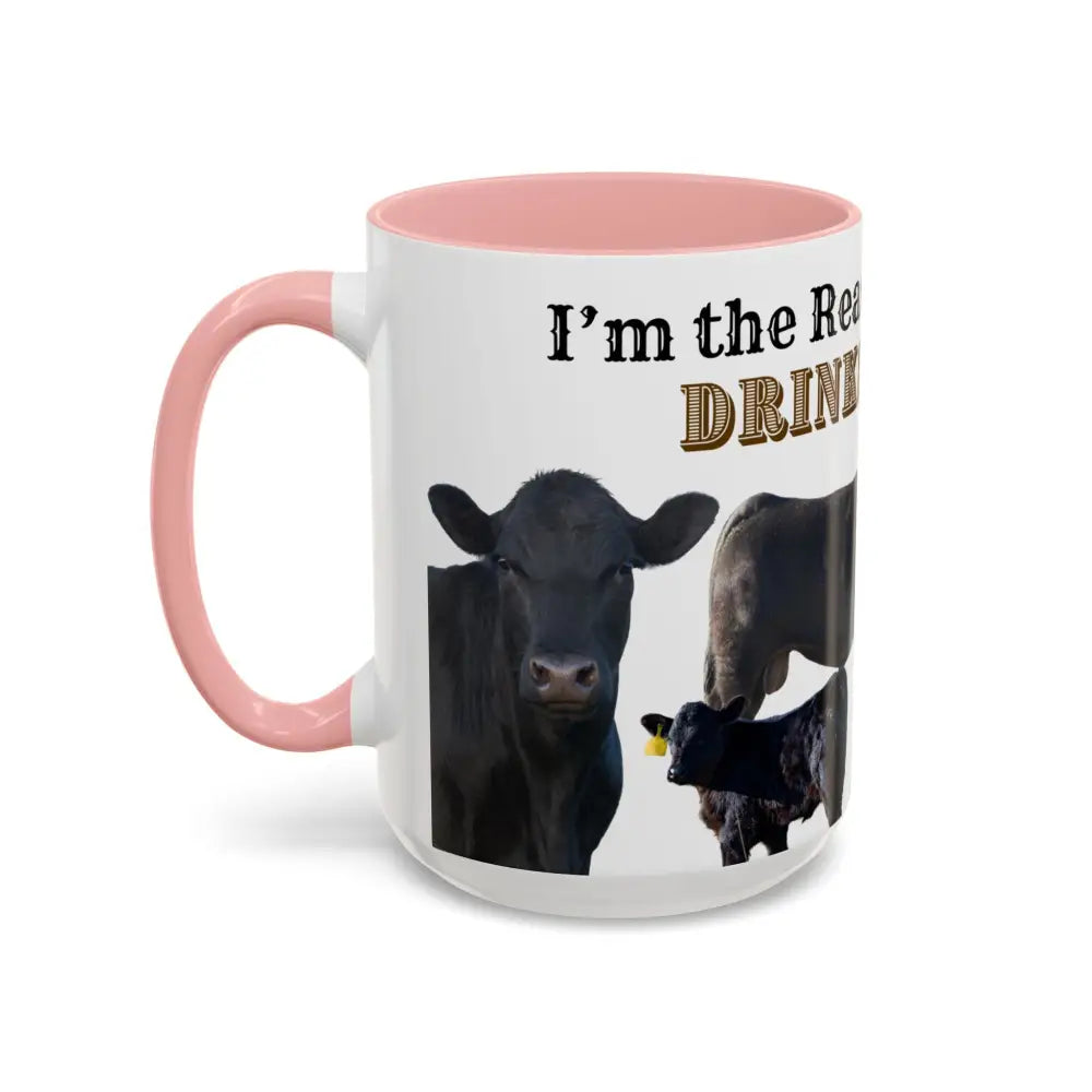 Cute Cow Mug for Farmers Funny Gift for Dad Humor in a Mug Animal Lover Gift 15oz Mug