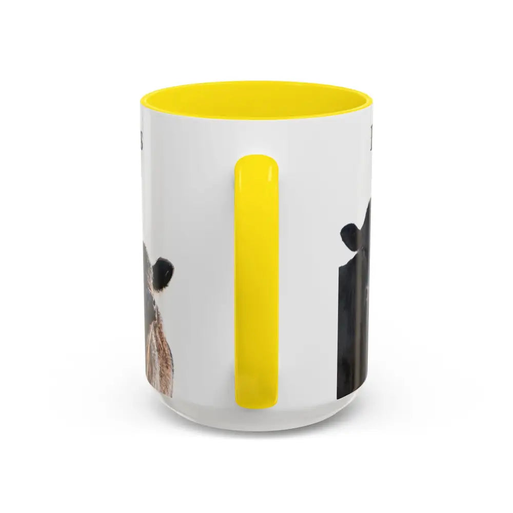 Cute Cow Mug for Farmers Funny Gift for Dad Humor in a Mug Animal Lover Gift 15oz Mug