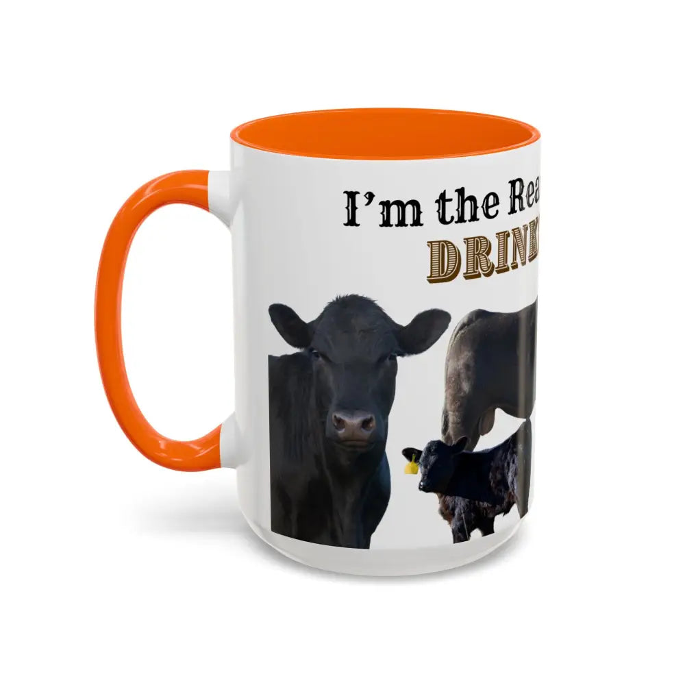 Cute Cow Mug for Farmers Funny Gift for Dad Humor in a Mug Animal Lover Gift 15oz Mug