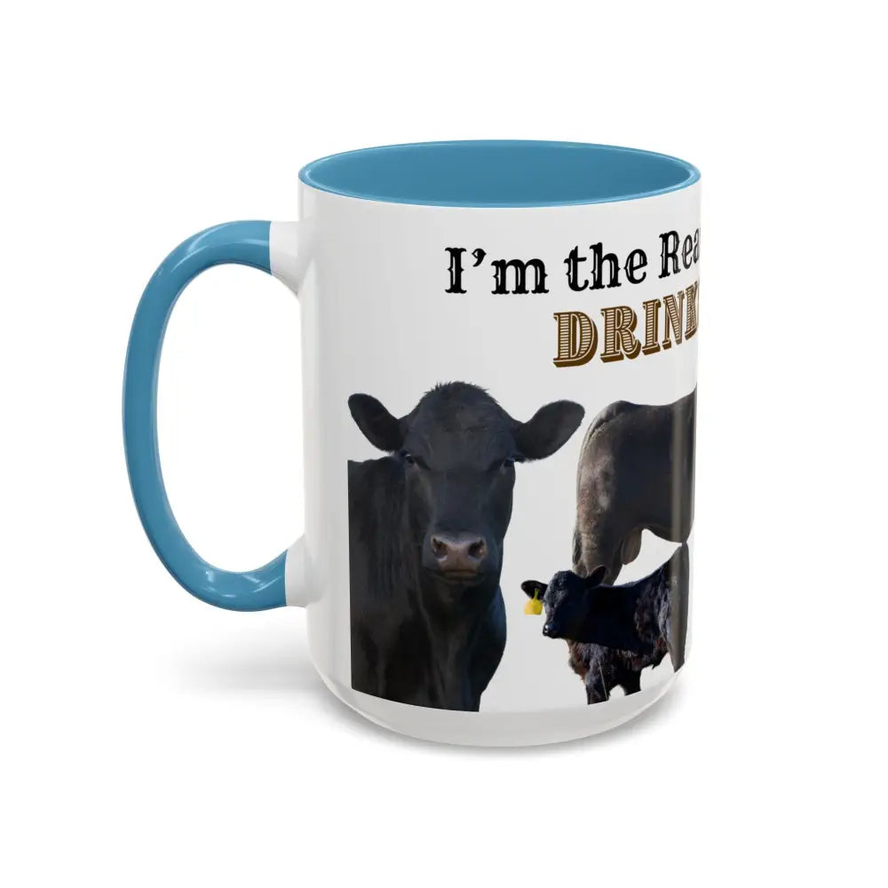 Cute Cow Mug for Farmers Funny Gift for Dad Humor in a Mug Animal Lover Gift 15oz Mug