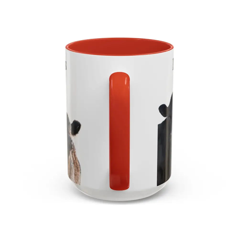 Cute Cow Mug for Farmers Funny Gift for Dad Humor in a Mug Animal Lover Gift 15oz Mug