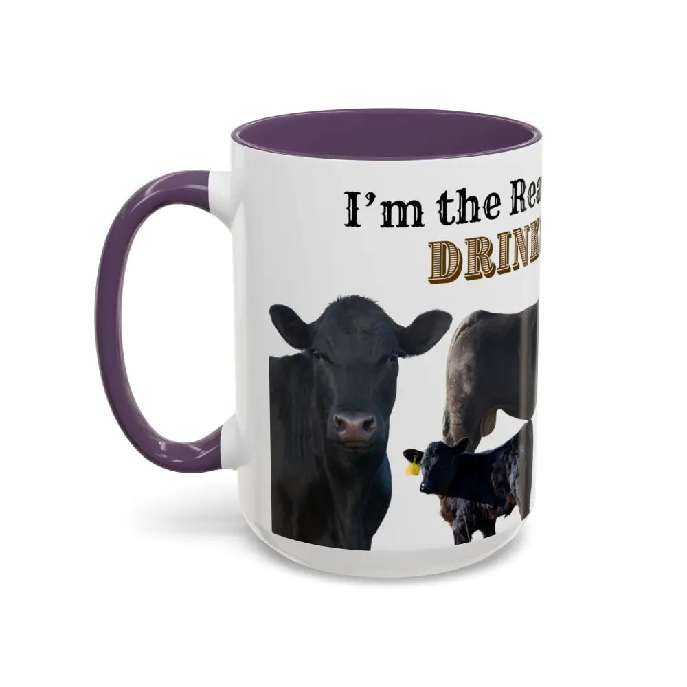 Cute Cow Mug for Farmers Funny Gift for Dad Humor in a Mug Animal Lover Gift 15oz Mug