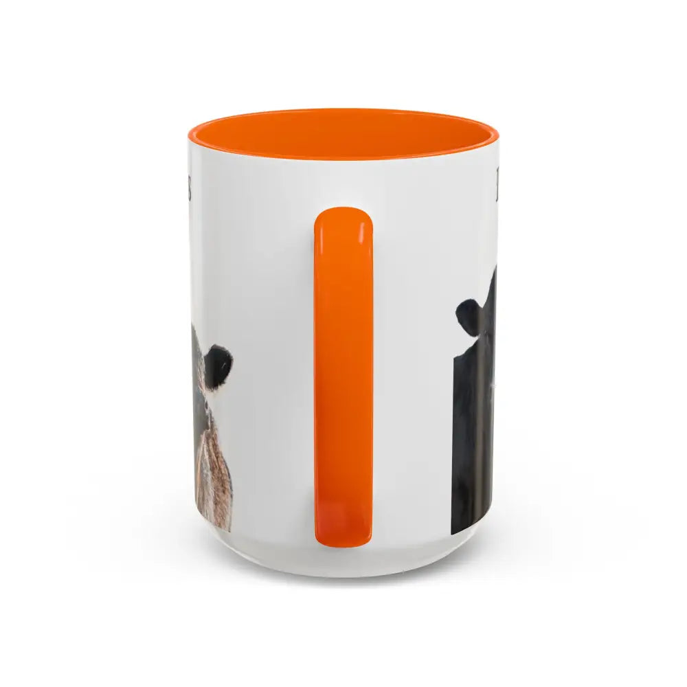 Cute Cow Mug for Farmers Funny Gift for Dad Humor in a Mug Animal Lover Gift 15oz Mug