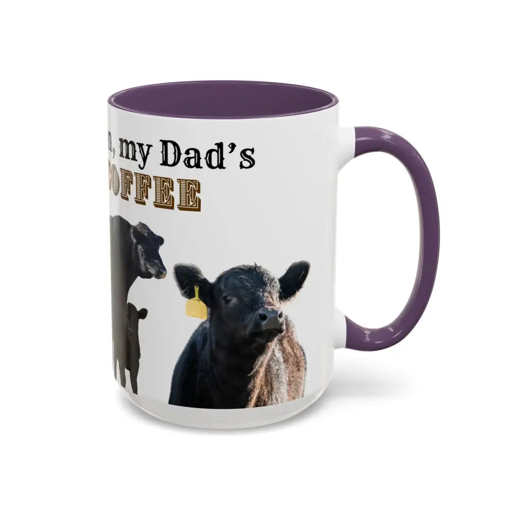 Cute Cow Mug for Farmers Funny Gift for Dad Humor in a Mug Animal Lover Gift 15oz Mug