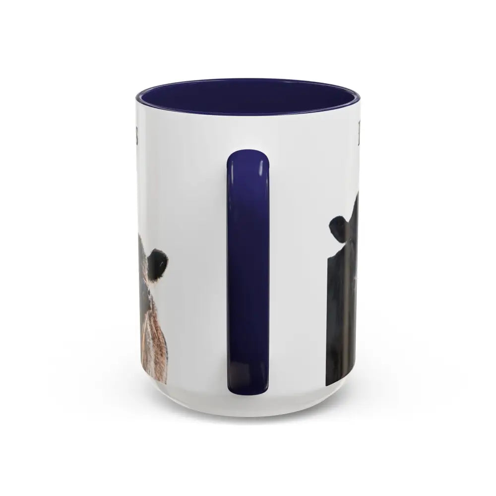 Cute Cow Mug for Farmers Funny Gift for Dad Humor in a Mug Animal Lover Gift 15oz Mug