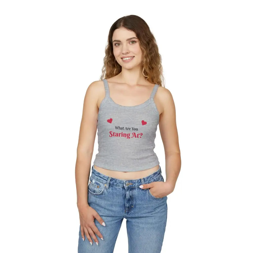 Cute Women’s Spaghetti Tank Top Summer Gym Layering Shirt - Tank Top