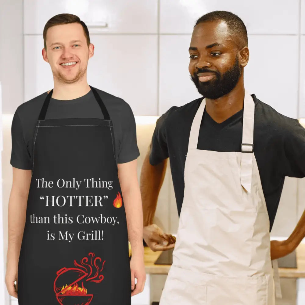 Dad Grill Master BBQ Apron Gifts for Dad and Husband Custom Grilling Apron Western Party Apron - One size / Black - All
