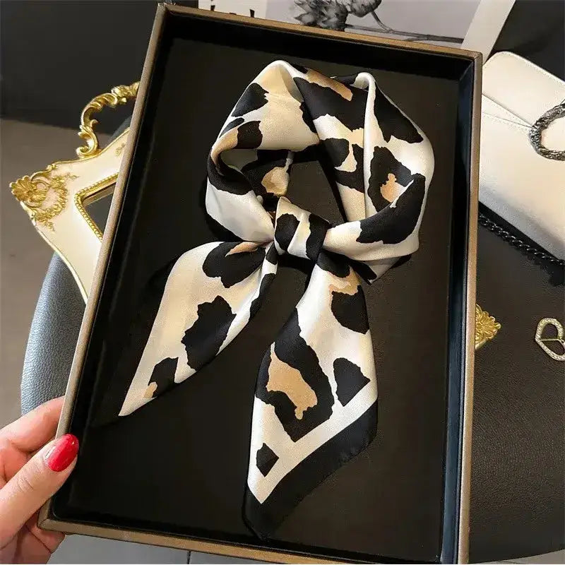 Equestrian Thin Square Neck Scarf Gift for Women Horse Lovers 27.5 x 27.5 inches 5 / 70x70cm Accessories