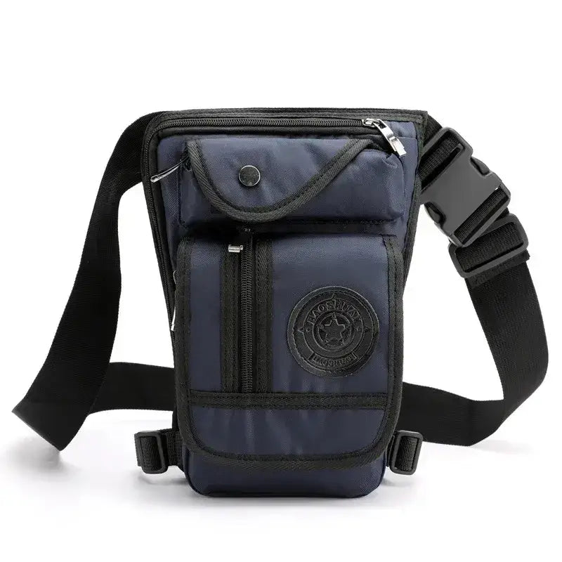 Equestrian Waist Riding Bag Hiking Riding Fanny Pack - blue-nylon - Accessories