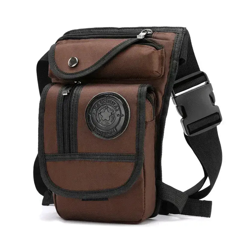 Equestrian Waist Riding Bag Hiking Riding Fanny Pack - brown - nylon - Accessories