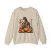 Fall Harvest Halloween Sweatshirt Horse and Pumpkin Shirt Autumn Farm Apparel - Sand / S - Sweatshirt
