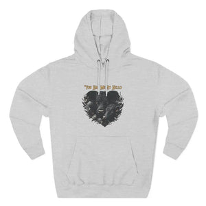 Farm Fleece Hoodie Western Farm Apparel Black Angus Bull and Cow - XS / Heather Grey - Hoodie
