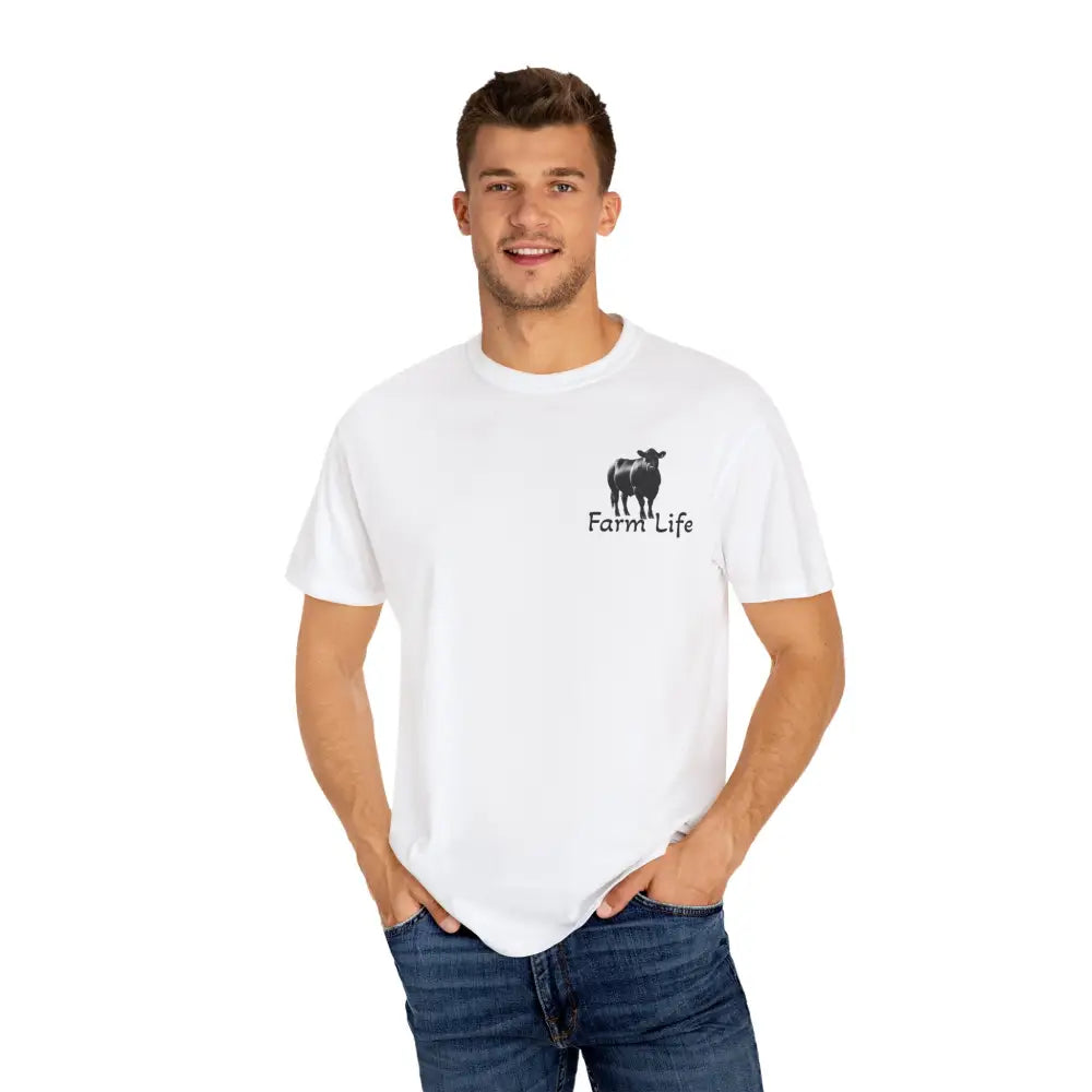 Farm Life T Shirt Black Angus Farmer Rancher Unisex Shirt Rural Farm Life T Shirt