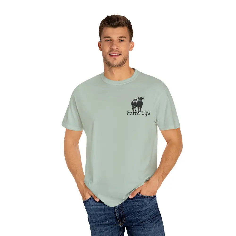 Farm Life T Shirt Black Angus Farmer Rancher Unisex Shirt Rural Farm Life T Shirt