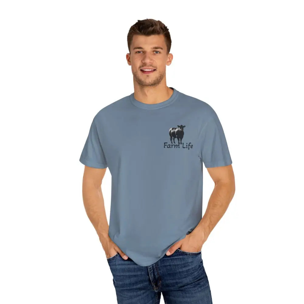 Farm Life T-Shirt Black Angus Farmer Rancher Unisex Shirt Rural Farm Life - T-Shirt