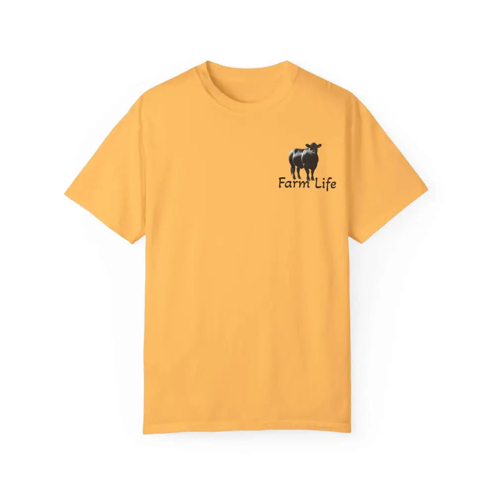 Farm Life T-Shirt Black Angus Farmer Rancher Unisex Shirt Rural Farm Life - Citrus / S - T-Shirt