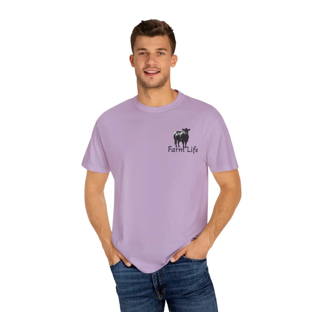 Farm Life T Shirt Black Angus Farmer Rancher Unisex Shirt Rural Farm Life T Shirt