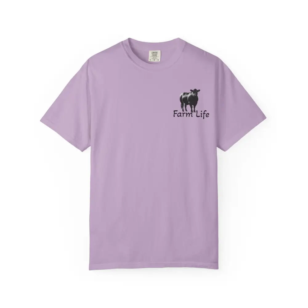 Farm Life T Shirt Black Angus Farmer Rancher Unisex Shirt Rural Farm Life Orchid / S T Shirt