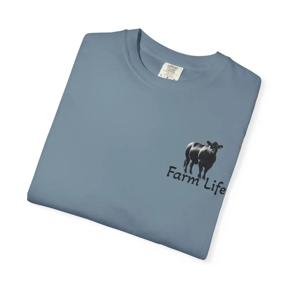 Farm Life T Shirt Black Angus Farmer Rancher Unisex Shirt Rural Farm Life T Shirt