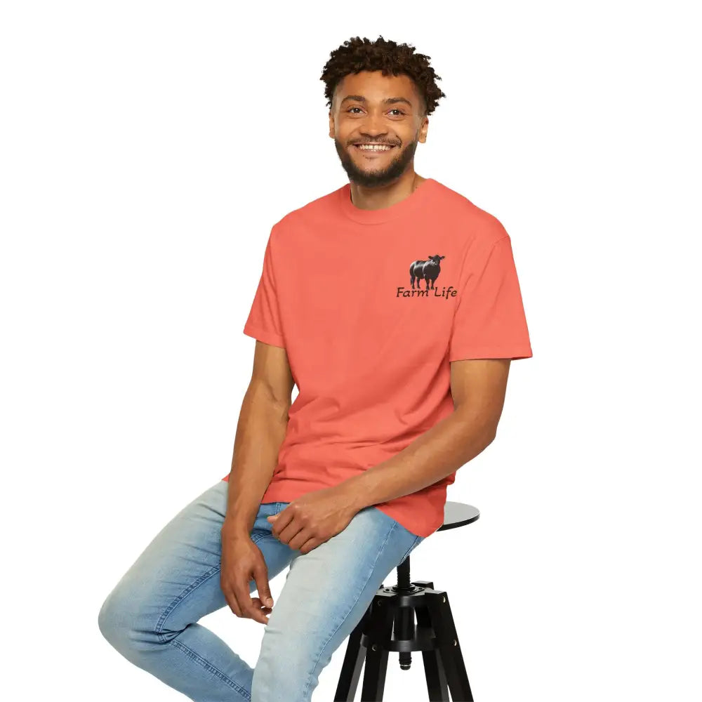 Farm Life T Shirt Black Angus Farmer Rancher Unisex Shirt Rural Farm Life T Shirt